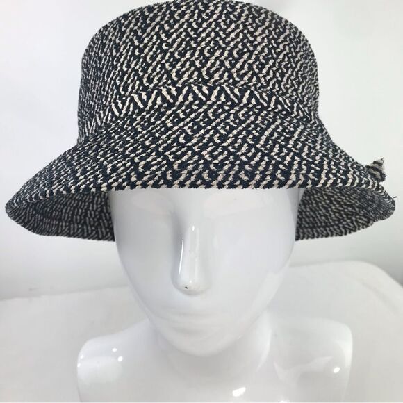 Black Tan Soft Woven Marled Tweed Fall Winter Hat - Picture 2 of 11